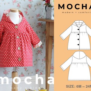 Mackenzie (6M ~ 24M) Gathered Jacket PDF Sewing Pattern