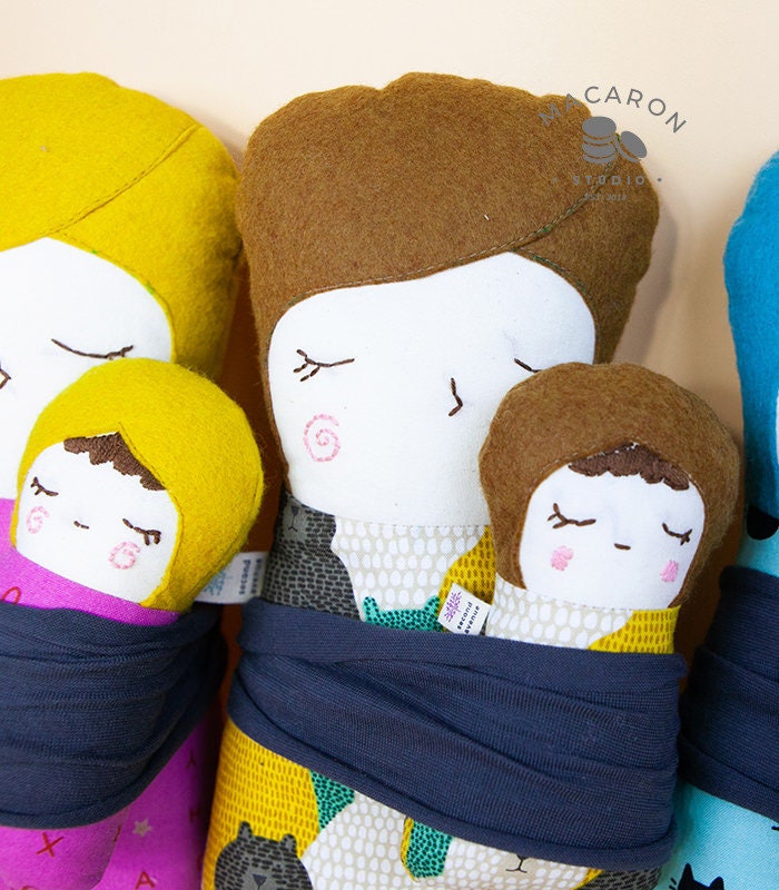 Mom and Baby Dolls PDF Sewing Pattern - Etsy