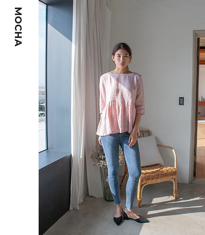 MOCHA Margie Blouse With Bottom Ruffles PDF Sewing Pattern