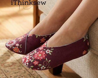 Women Kimono-Style Shoes PDF Sewing Pattern