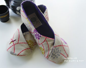 Women Kimono-Style Shoes PDF Sewing Pattern