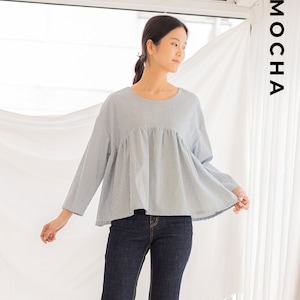 Blusa franzida MOCHA Mared PDF Padrão de costura - 4 tipos de papel (A4, US Letter, A0, 36"x48")