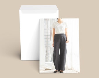 Printed MOCHA Rio Wide Pants  Sewing Pattern - Free Shipping to US & Canada