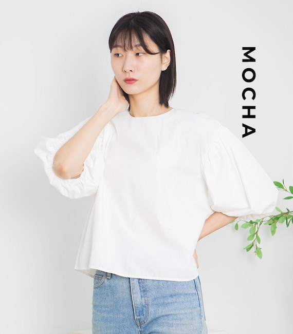 スーパーセール 目玉商品 PDF Blouse Sleeve Balloon Elina MOCHA Pattern of Kinds 4 - トップス