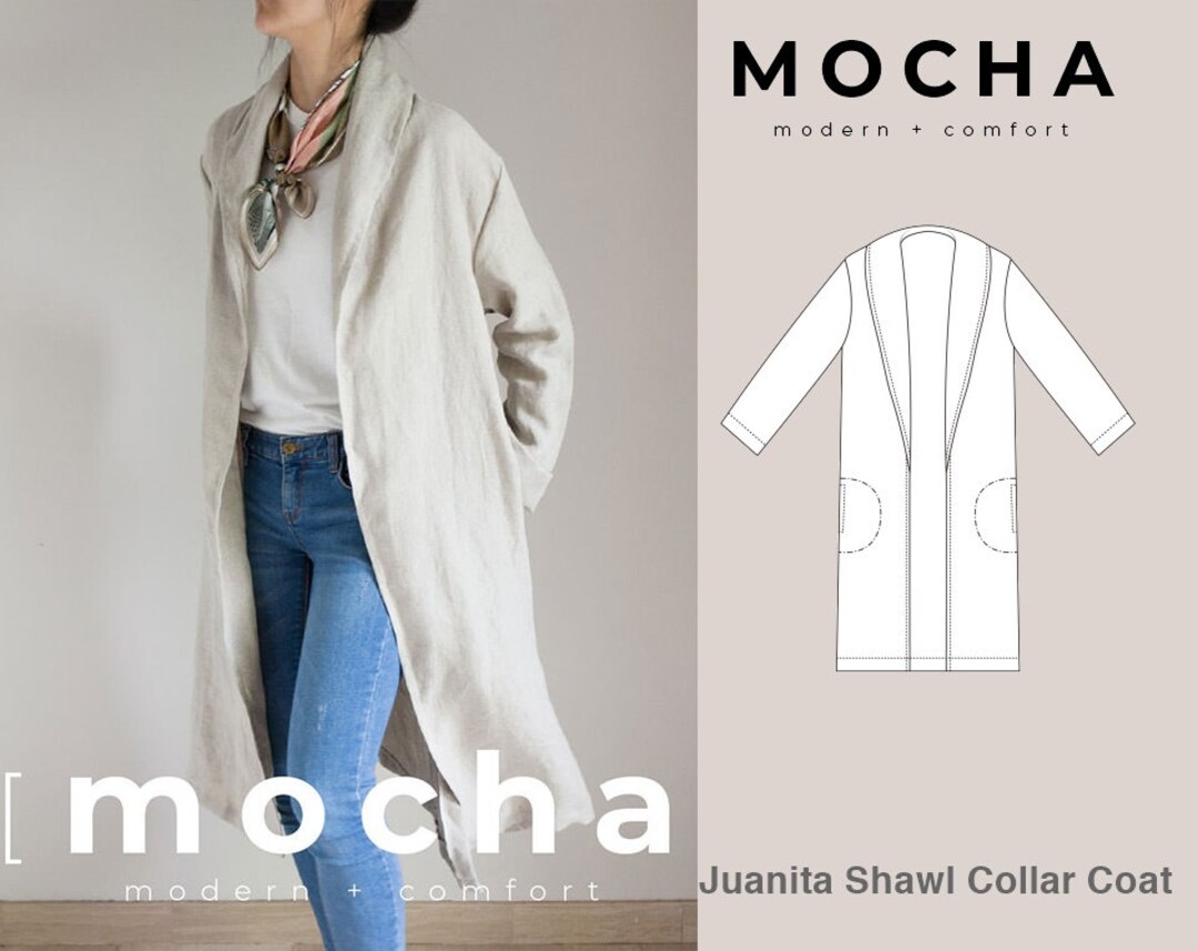 Eaphi round collar stitch half coat - メルカリ