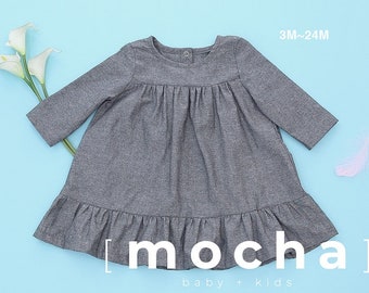 Frances Dress for Baby (3M -24M) PDF Sewing Pattern