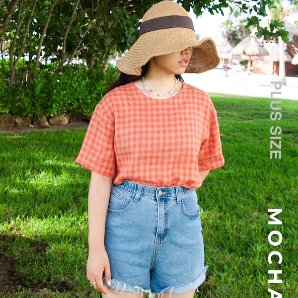 Shae Drop Shoulder Blouse Plus Size PDF Sewing Pattern - 4 Kinds of Paper (A4, US Letter, A0, 36"x48")