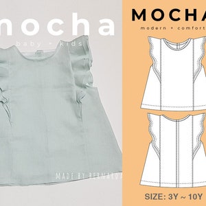 Leigh Blouse for Kids (3Y-10Y) PDF Sewing Pattern