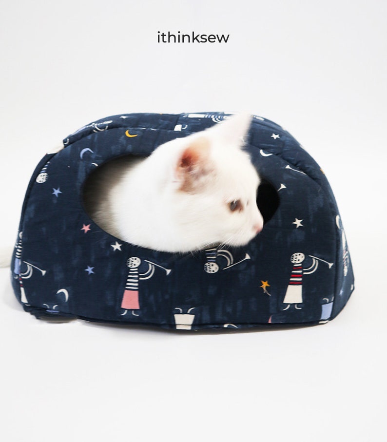 Cat House PDF Sewing Patterns & Video Tutorial 2 Size image 6