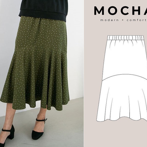 MOCHA Tierney Skirt PDF Sewing Pattern