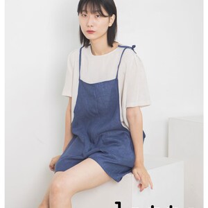 Callan Womens Short Overalls Sewing Pattern | Summer Romper PDF | Casual Linen Dungarees | Layering Jumpsuit Pattern | Print at Home xs-xxl