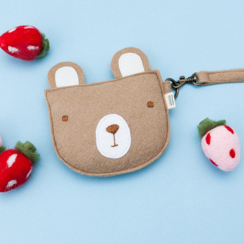 Teddy Bear Coin Purse PDF Sewing Pattern Etsy Australia