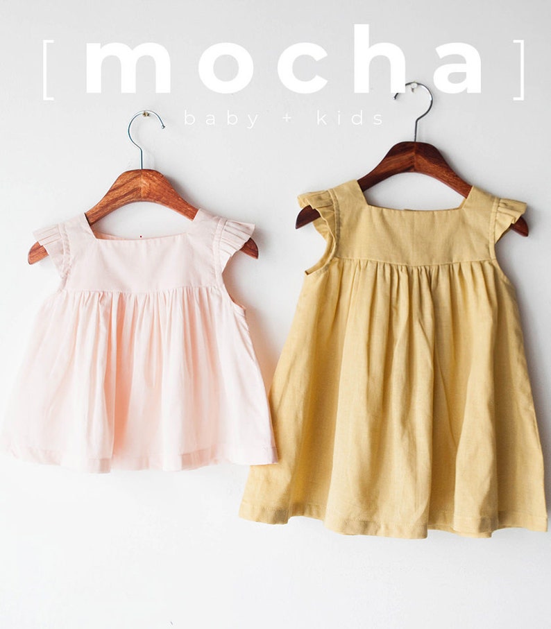 Fay Baby (3M -24M) Blouse and Dress for Baby PDF Sewing Pattern 