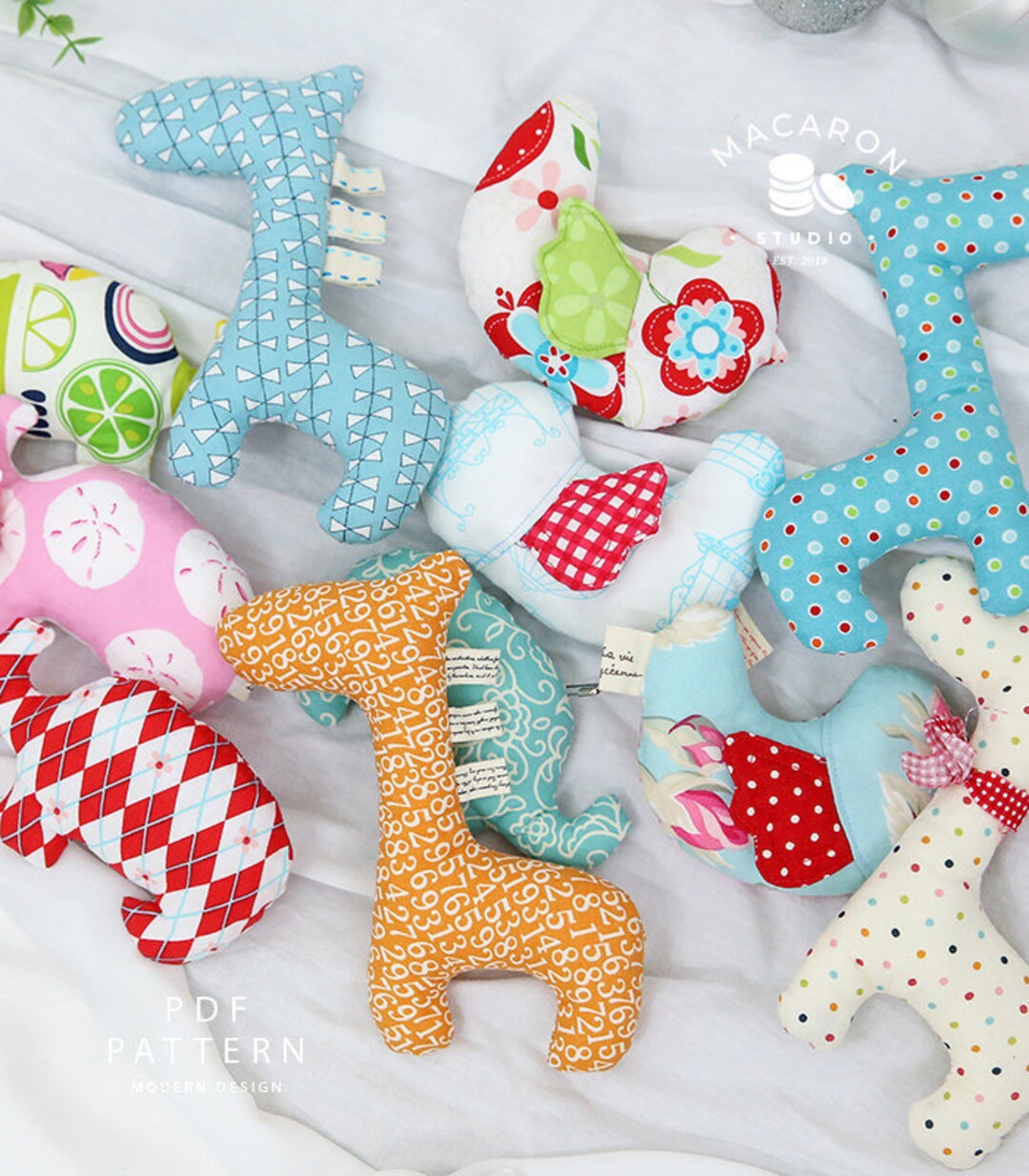 Animal Rattles PDF Sewing Pattern - Etsy