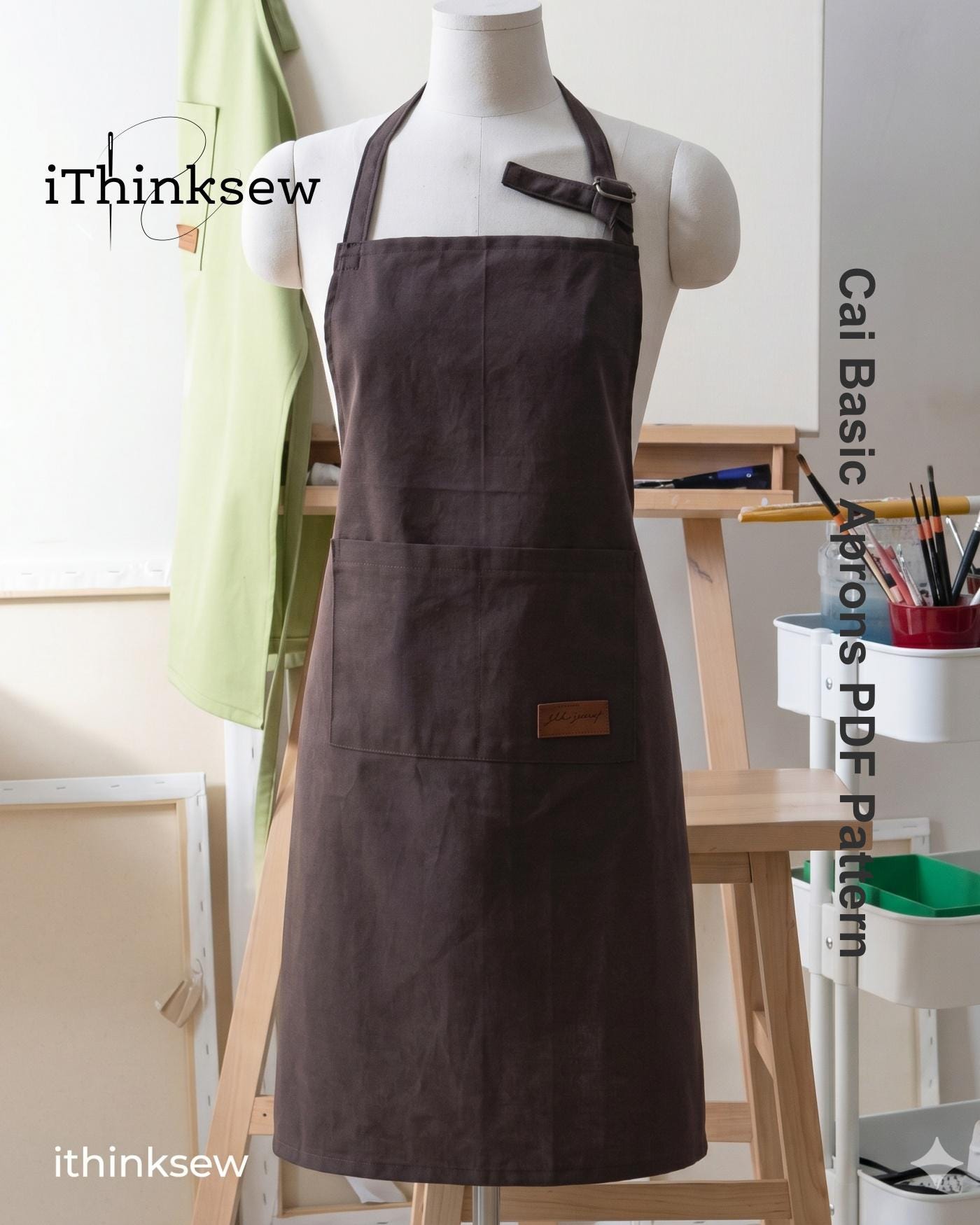 Cai Apron Sewing Pattern PDF | Unisex Canvas Work Apron | Easy DIY ...