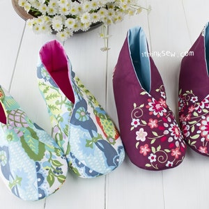 Winter Woman's Kimono Shoes PDF Sewing Pattern - Etsy