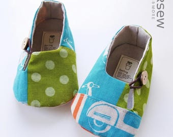 Dakota Baby Booties Sewing Pattern PDF | Soft Sole Infant Shoe | DIY Toddler Slipper | Fabric Newborn Bootie | Unisex Baby Shower Gift