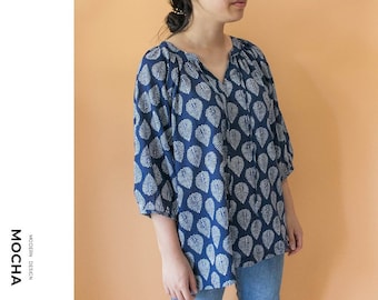 Colleen Raglan Blouse PDF Sewing Pattern - 4 Kinds of Paper(A4, US Letter, A0, 36"x48")