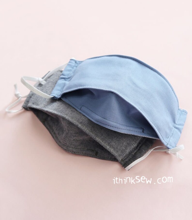 3D Mask With Filter Pocket PDF Sewing Pattern with Video Etsy