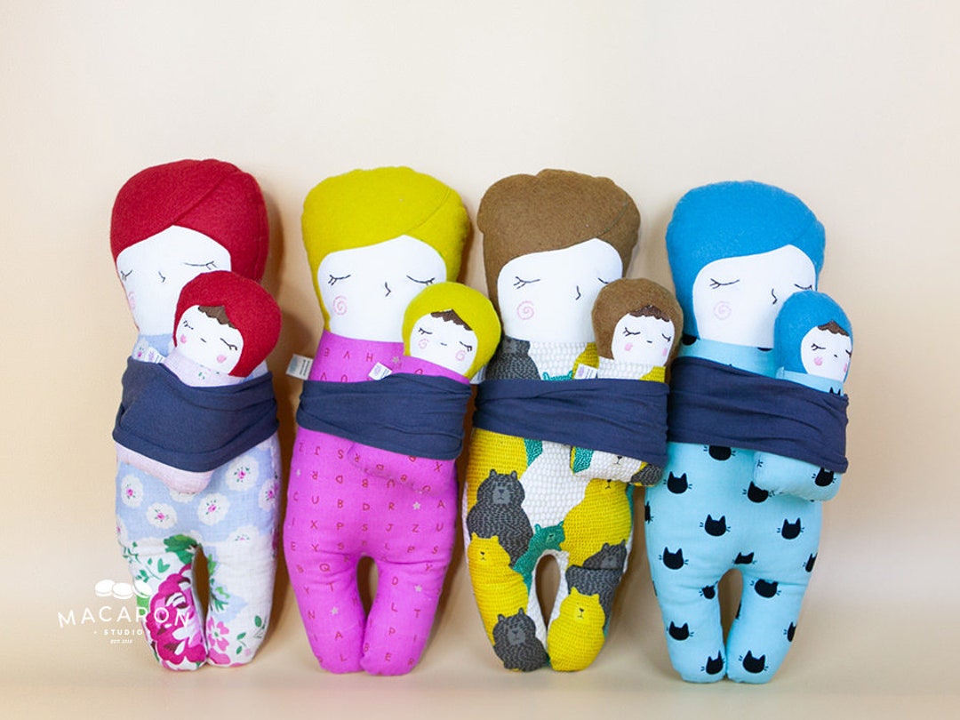Mom and Baby Dolls PDF Sewing Pattern - Etsy