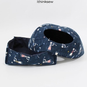 Cat/Dog Bed and House PDF Sewing Patterns and Video Tutorials (2 Size ) | Pet House | DIY Dog Cave & Bed | Digital Pet Tent Pattern