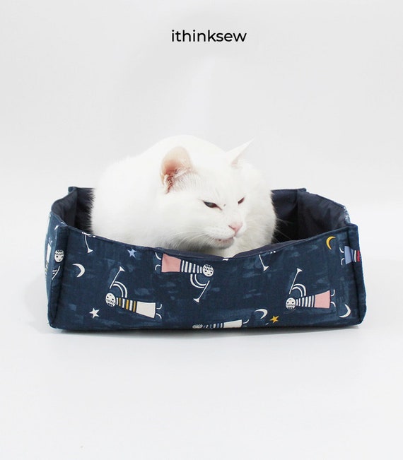 Cama para perros y gatos Patrones de costura en PDF y tutorial en