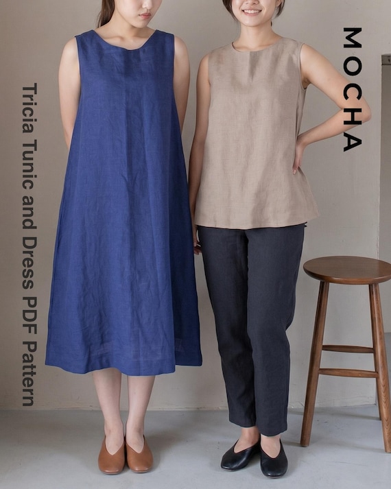 a line tunic dress pattern A-Line Tunic Dress Pattern For Girls