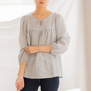 Blusa Mocha Nevaeh - Molde de Costura em PDF - Tamanho 4-14 - 4 Tipos de Papel (A4, Carta EUA, A0, 36" x 48")
