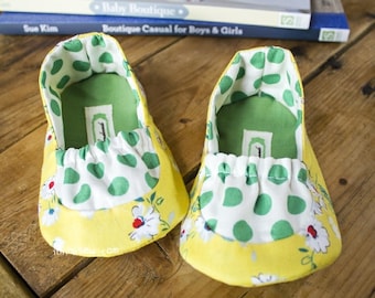 Glen Baby Shoe Sewing Pattern PDF | Soft Sole Cloth Booties | Infant Slip-On Slipper | DIY First Walkers | Toddler Sizes 1-5