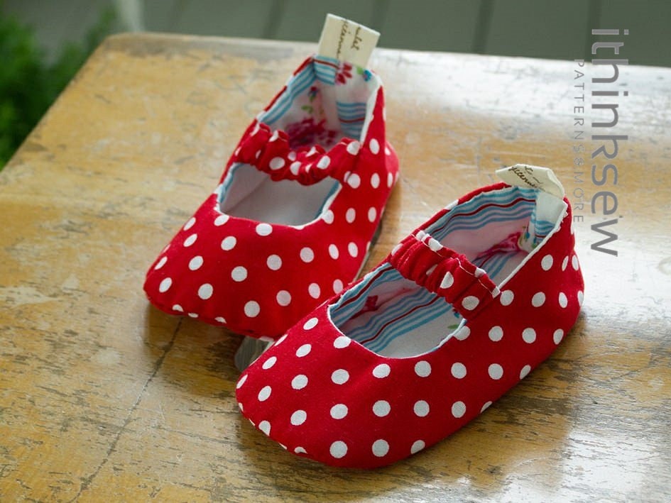 iThinksew - Patterns and More - Jordan Baby T-Strap Shoes Paper Pattern