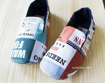 Mason Herren Slipper Schnittmuster | Stoff Hausschuhe PDF | Slip On Schuh | DIY Herren Schuhe | Handmade Geschenk für Ihn Größen 6-12