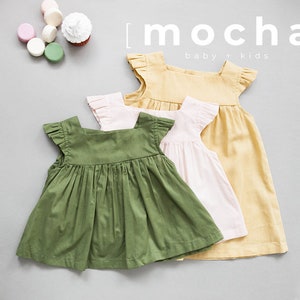 Fay Blouse and Dress for Baby (3M -24M) PDF Sewing Pattern