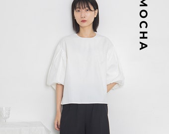 MOCHA Elina Balloon Sleeve Blouse PDF Pattern - 4 Kinds of