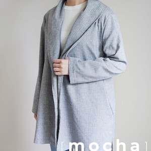 Juanita Shawl Collar Coat Sewing Pattern | Minimalist Jacket PDF | Unlined Outerwear DIY | Womens Clothing Pattern | Juanita Coat