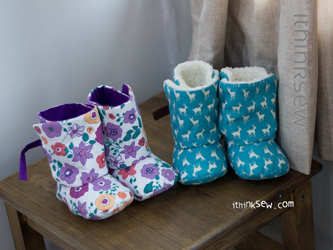 Reese Ribbon Baby Boots PDF Sewing Pattern - Etsy