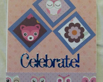 New Baby Congratulation Cards, Homemade, each sold seperately