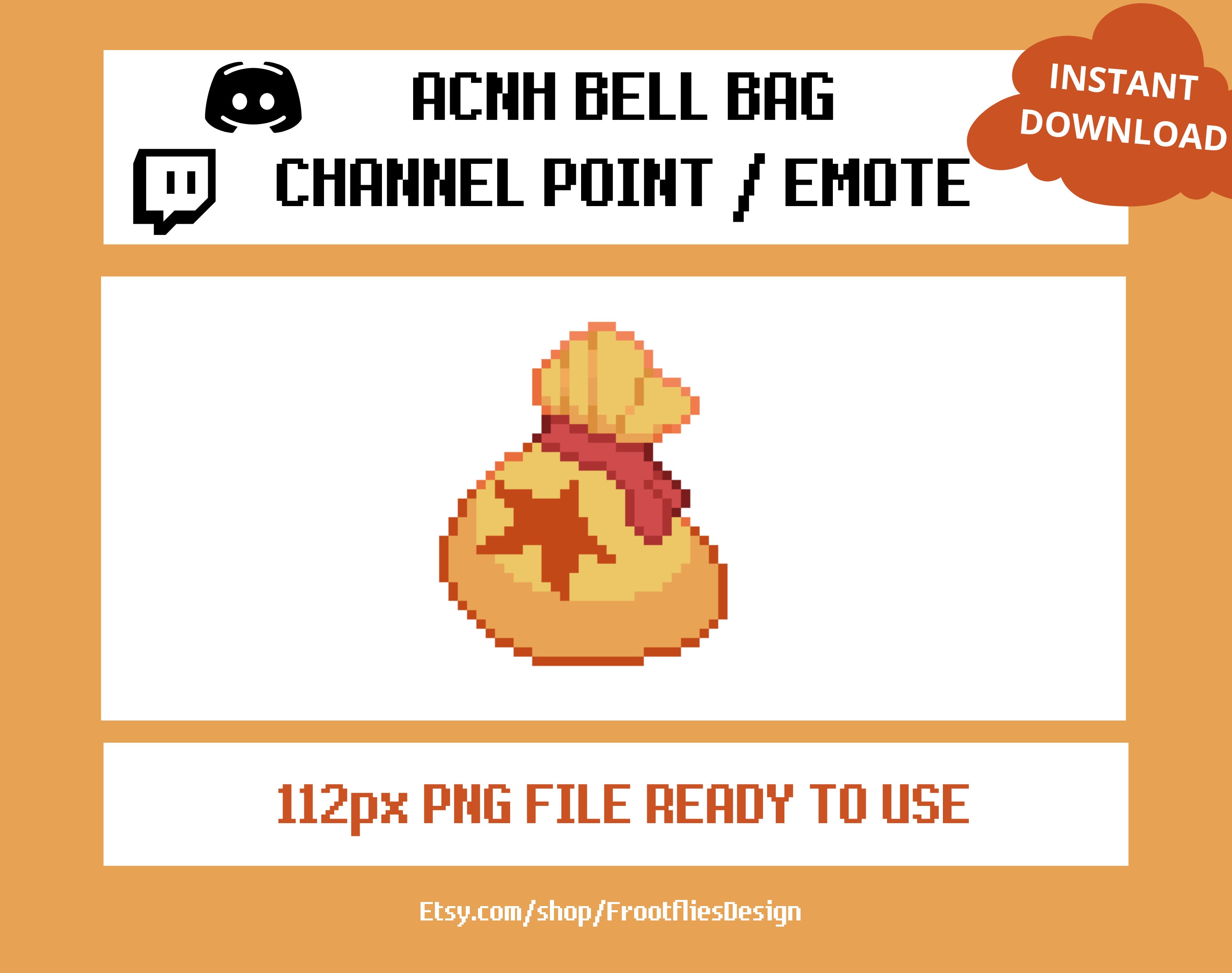 Poki Bag Channel Point ACNH Animal Crossing (Instant Download) 