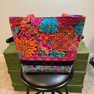 Handmade Quilted Purse/Tote with Pockets