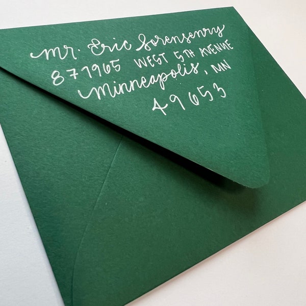 Custom Handwritten Envelopes | Return address