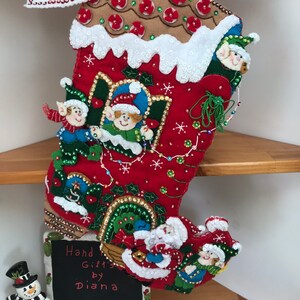 Bucilla Holiday Decorating Finished Christmas Stocking 2024 Pre-order - Etsy