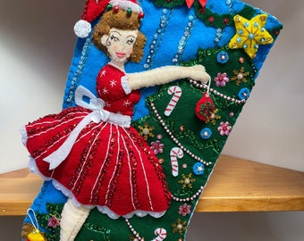 Bucilla Vintage Christmas Julstrumpa **** 2026 Förbeställning ****
