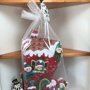 Bucilla Holiday Decorating Finished Christmas Stocking 2024 Pre-order - Etsy