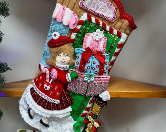 Bucilla Last Minute Gifts Finished Christmas stocking **** 2024 Pre-order ****