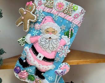 Bucilla Lollipop Santa  Christmas stocking **** Pre-Order 2026 ****