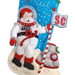 Bucilla Christmas to the Moon  Christmas stocking **** 2025 Pre-order ****