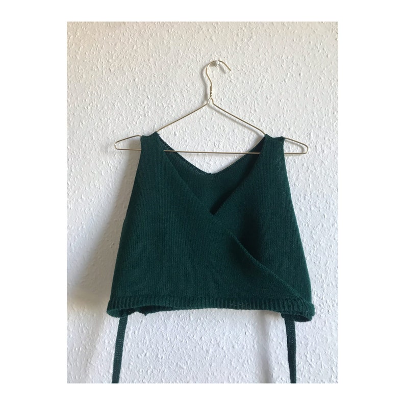 Machine Knitting Pattern for a Wrap Front Crop Top - Etsy