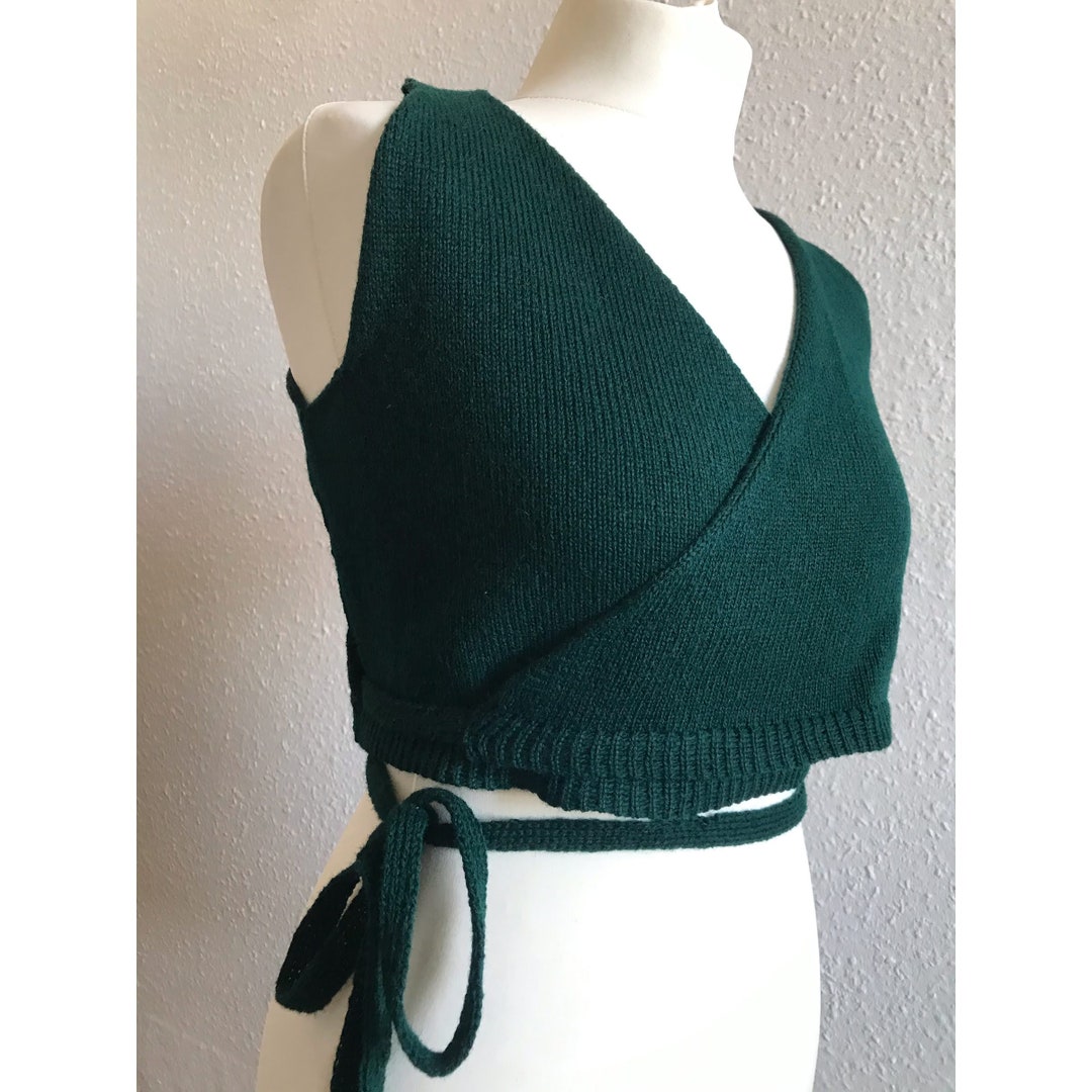 Machine Knitting Pattern for a Wrap Front Crop Top - Etsy