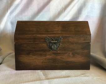 Dark Brown Repurposed Hardwood Chest