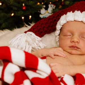 Gorros de Papá Noel tejidos a crochet