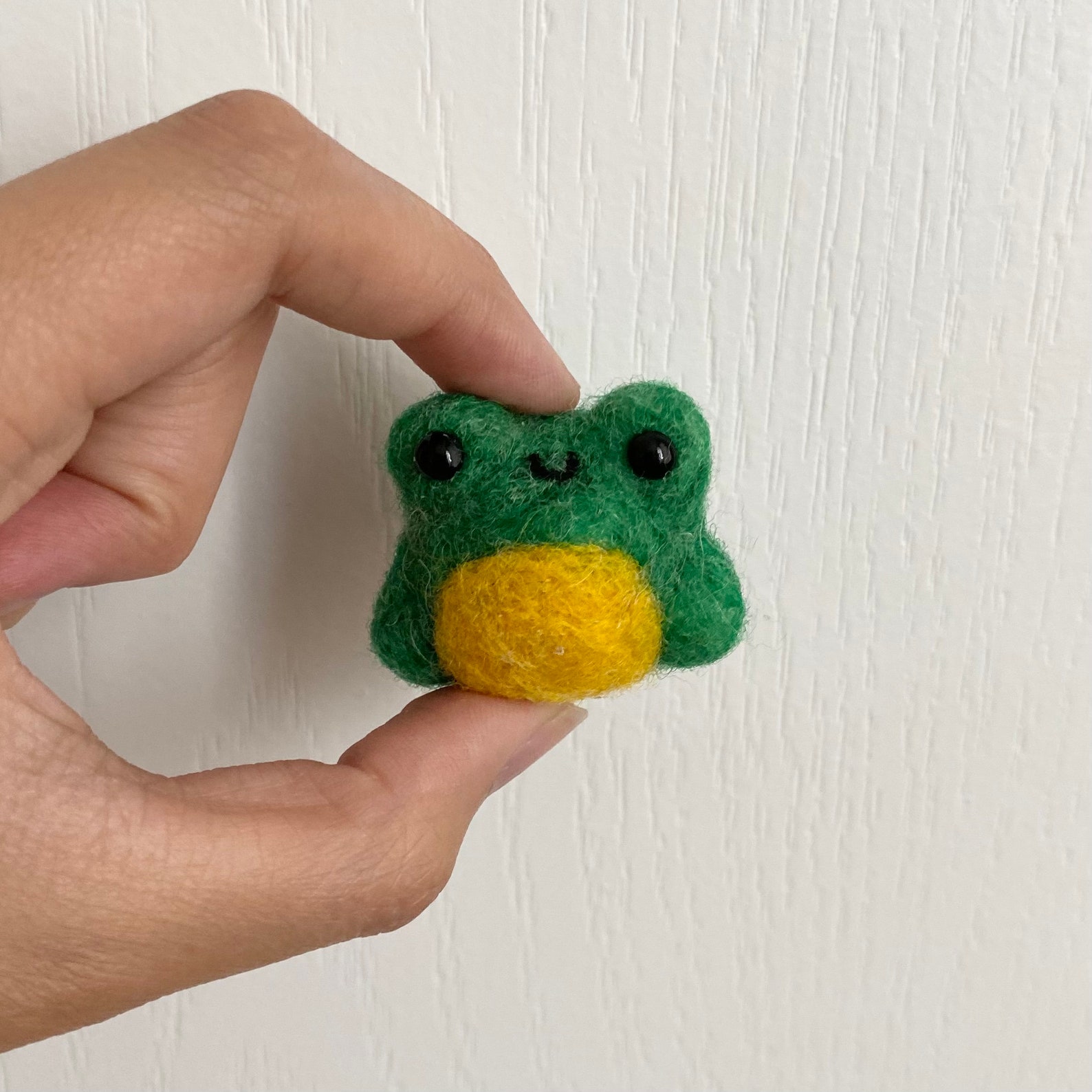 Mini Frog Felt Plush Frog Keychain Needle Felted Gift Etsy